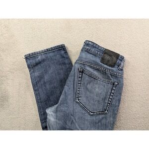 Social Collision Indie Straight Leg Jeans Mens 30x30 Blue Denim Button Fly